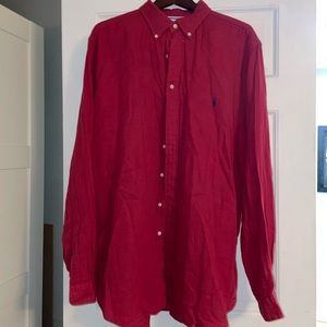 XLT Polo brand button down long sleeve shirt